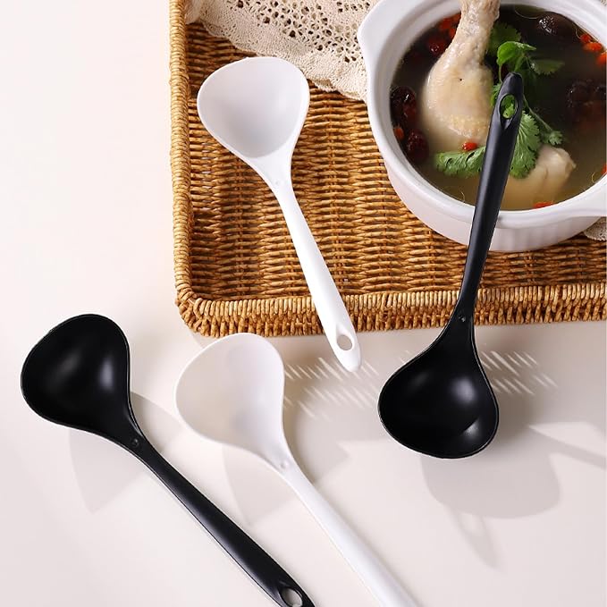 Large Plastic Serving Spoons, Disposable Heavy Duty Serving Spoons, Long Handle - Image 7