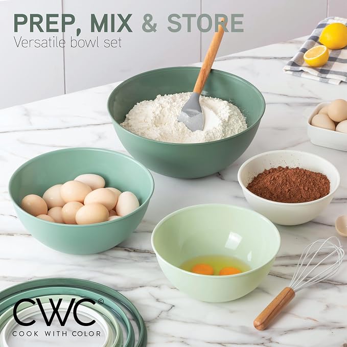 COOK WITH COLOR Mixing Bowls with Lids - Image 2
