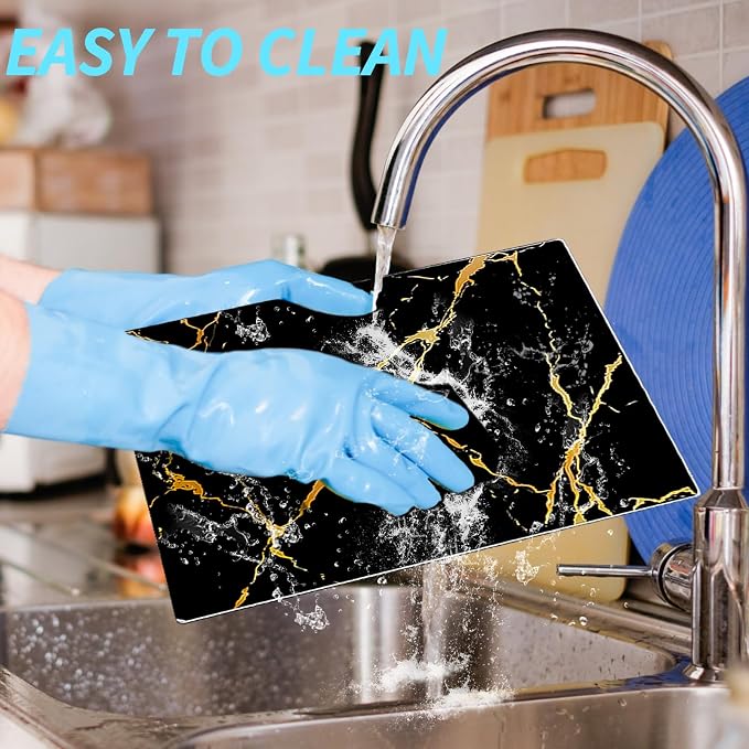 VASUHOME Glass Cutting Board, 16 * 12 inch Set of 1 Tempered Glass Cutting Board - Image 4