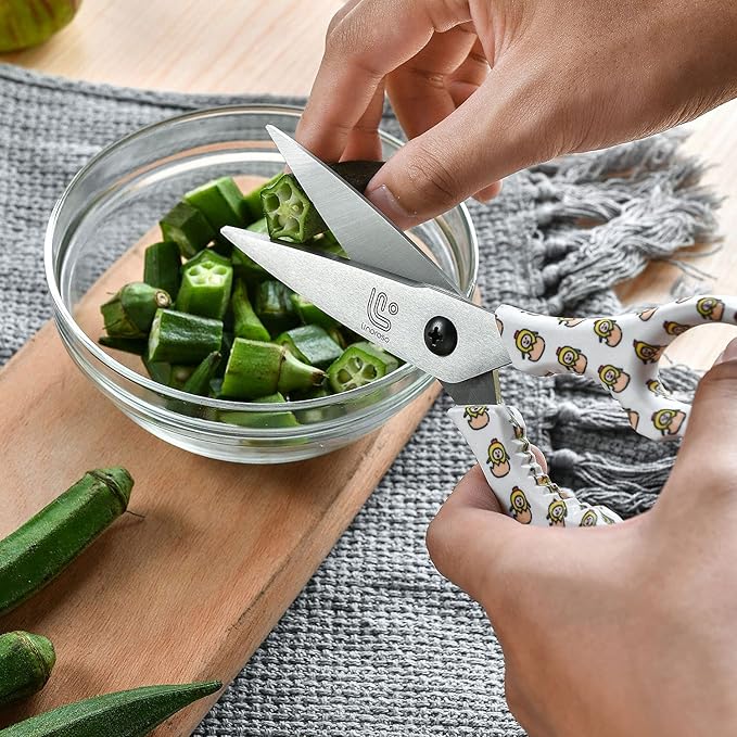 Linoroso Kitchen Scissors Heavy Duty Kitchen Shears - Image 4
