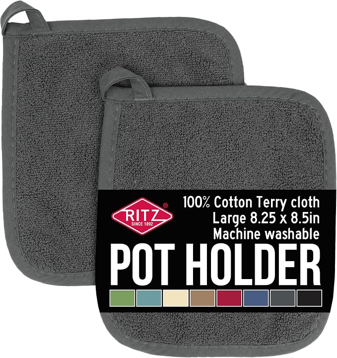 RITZ Terry Potholder & Hot Pad: Unparalleled Heat Resistant, Durable 100% by Ritz+Foodservice