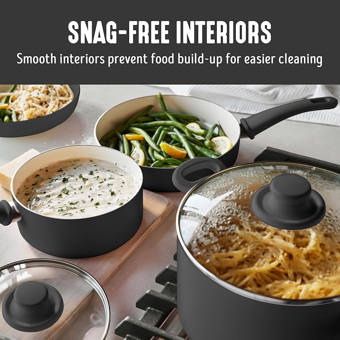 GreenLife 16 Piece Nonstick Cookware Set, Soft Grip Non-Toxic PFAS-Free Ceramic - Image 3