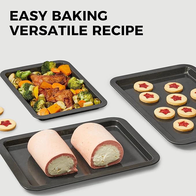 HONGBAKE Ceramic Baking Sheet Pan Set, Cookie Sheet - Image 7