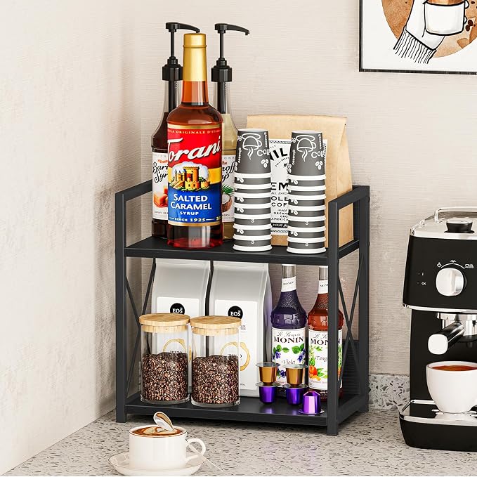 Giikin Countertop Organizer, 2 Tier Coffee Station Organizer - Image 6