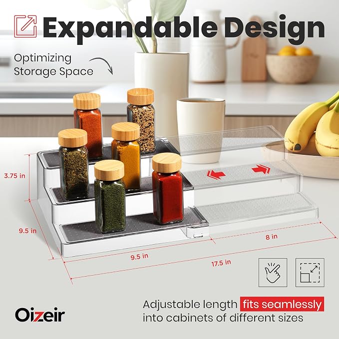 Oizeir Expandable Spice Organizer Rack - Image 2