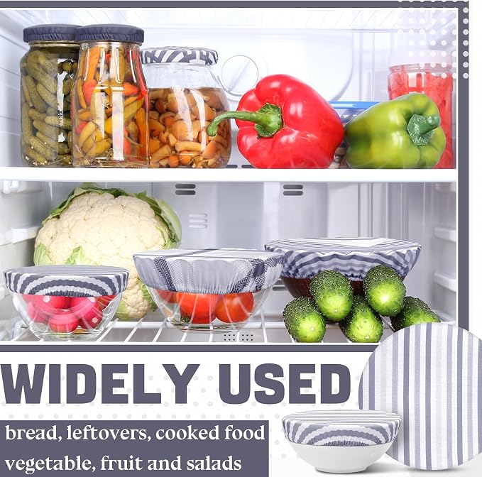 10 Pack Cloth Bowl Covers for Bread Rising - Image 3
