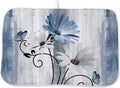 Floral Dish Drying Mat 18x24 Inches by OFIRD