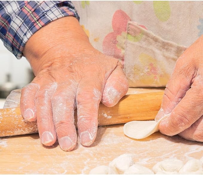 Helen's Asian Kitchen Dumpling Rolling Pin 10-Inches Natural Bamboo - Image 3