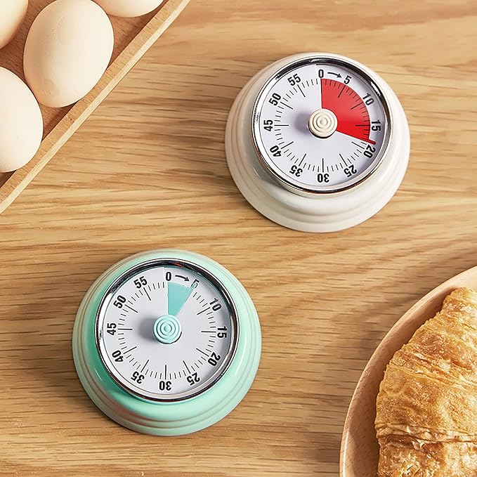 Elegant Stainless Steel Vintage Kitchen Timer - Image 9