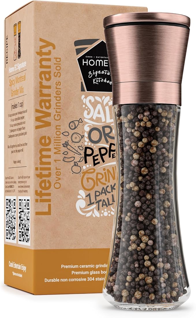 HOME EC Original Stainless Steel Salt or Pepper Grinder 1pk by HOMEEC