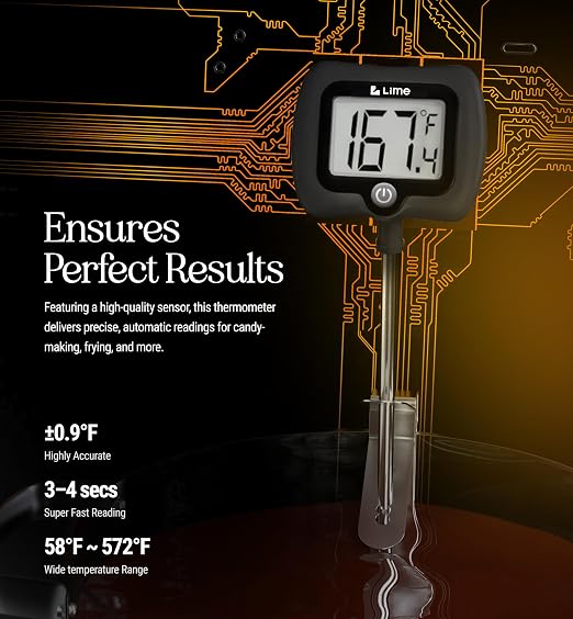 Digital Candy Thermometer with Pot Clip, Instant Read Kitchen Thermometer - Image 7
