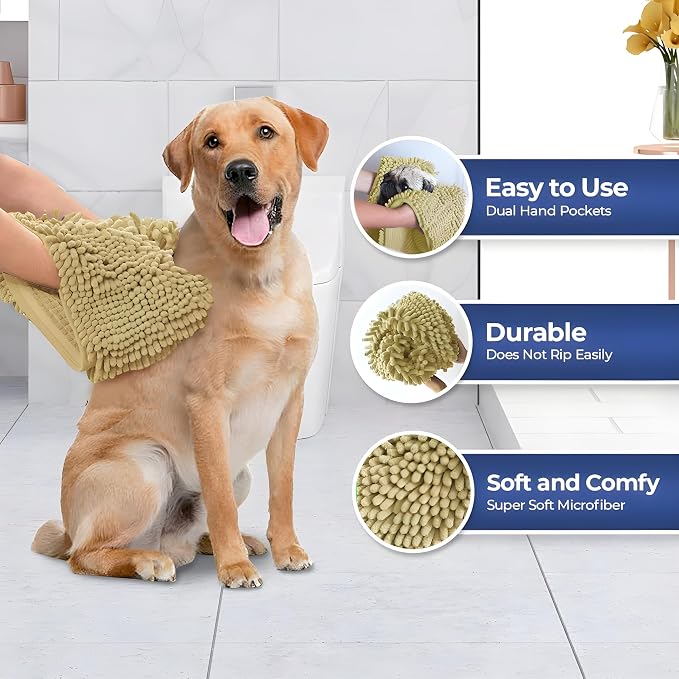 Muddy Mat Doggy Dryer, Highly Absorbent Microfiber Washable Dog Shammy Quick - Image 4