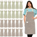 Janmercy 24 Pcs Aprons for Women Men by Janmercy