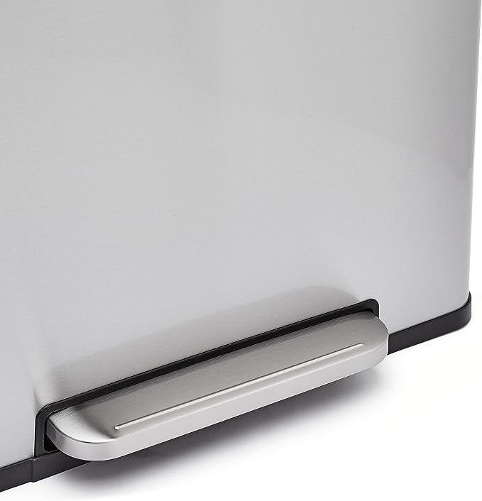 Amazon Basics Dual Compartment Recycling Trash Can - Image 6