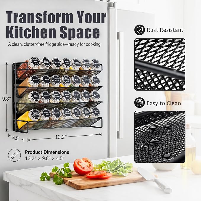 UVIAHOMI Magnetic Spice Rack Organizer - Image 4