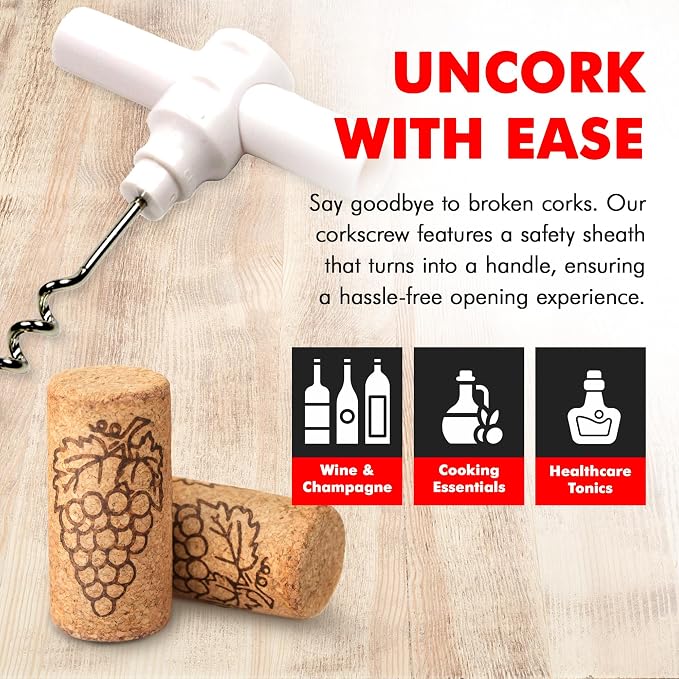 Chef Craft Select Travel Corkscrew, 4 inches in length - Image 3