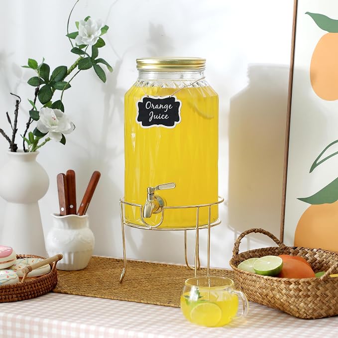 1.5 Gallon Glass Drink Dispenser - Image 6