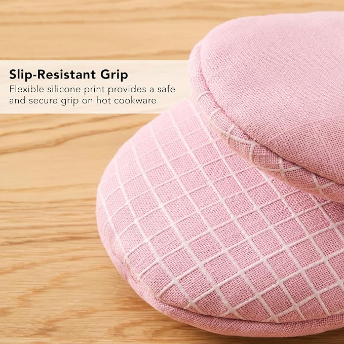 KITCHENAID Gourmet Series Gridlines Mini Oven Mitts 2-Pack Set, Heat Resistant - Image 7