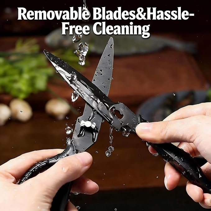 Heavy Duty Kitchen Scissors, Titanium Coated All Purpose Shears - Image 5