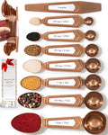 Copper Measuring Spoons Set by STYLEDSETTINGS