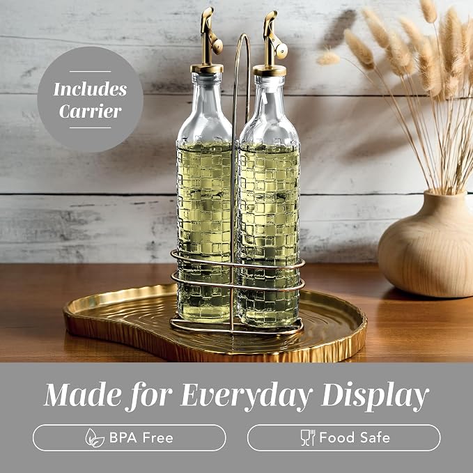 COOK WITH COLOR Glass Olive Oil Bottle Dispenser - Image 6
