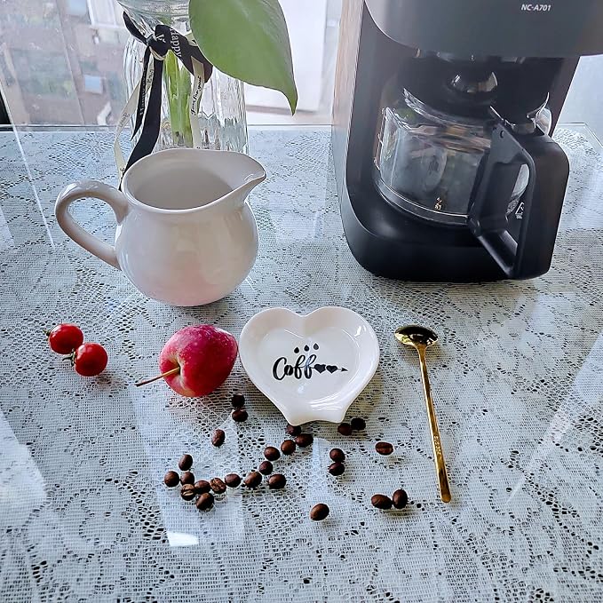 Heart-shaped Coffee Spoon Rest, Mini Coffee Spoon Holder, Coffee Stirrers - Image 6