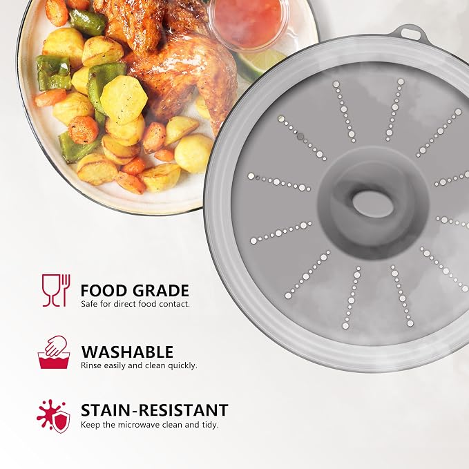 WVM Microwave Splatter Cover Vented - Image 3