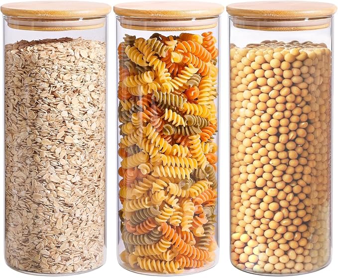 ComSaf 1.7 Qt Glass Storage Containers by ComSaf