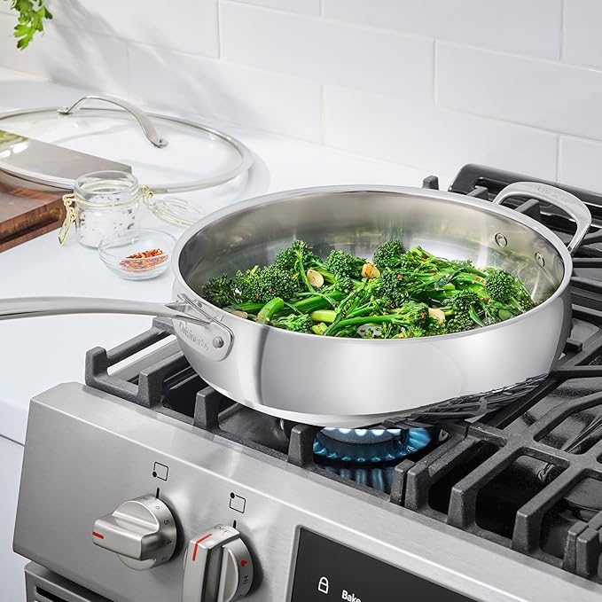 Cuisinart PureClad™ Triple Ply Stainless Steel 5.5 Qt. Saute Pan w/Cover - Image 3