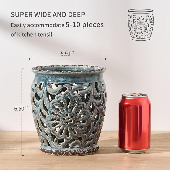 Farmhouse Kitchen Utensil Holder - Image 3