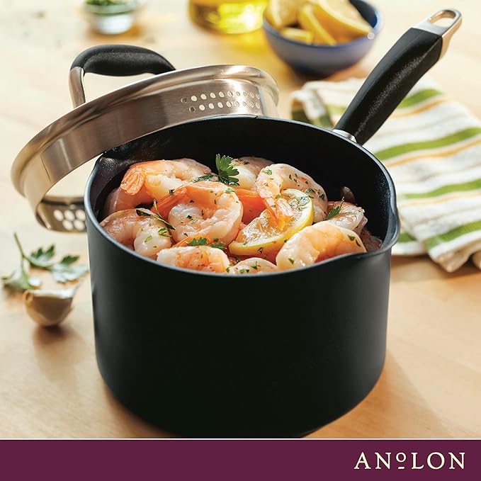Anolon Advanced Home Hard Anodized Nonstick Sauce Pan/Saucepan - Image 9