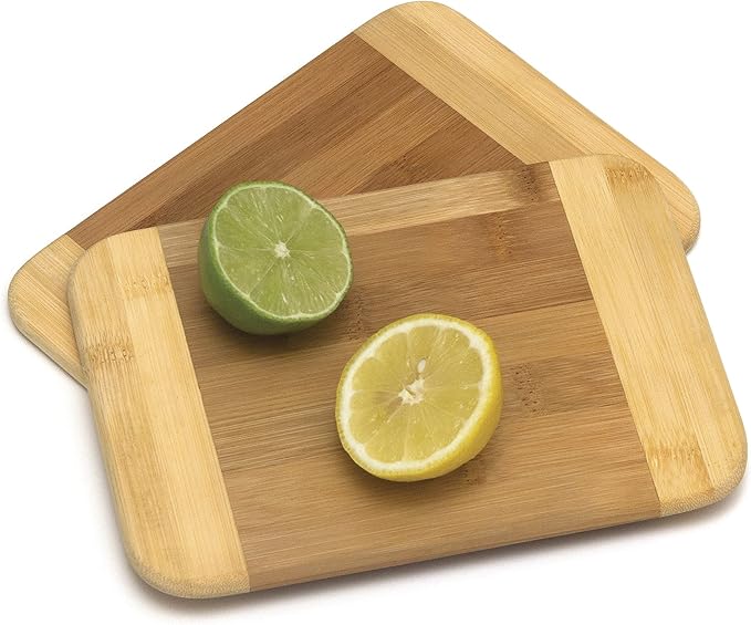 Lipper International Bamboo Wood Two-Tone Kitchen Cutting and Serving Board - Image 3
