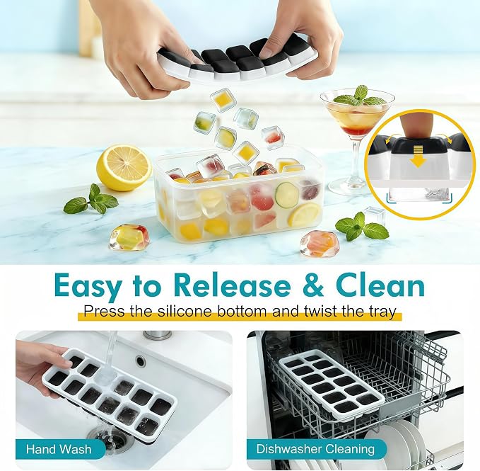 NFK Ice Cube Tray with Lid & Bin - Image 5