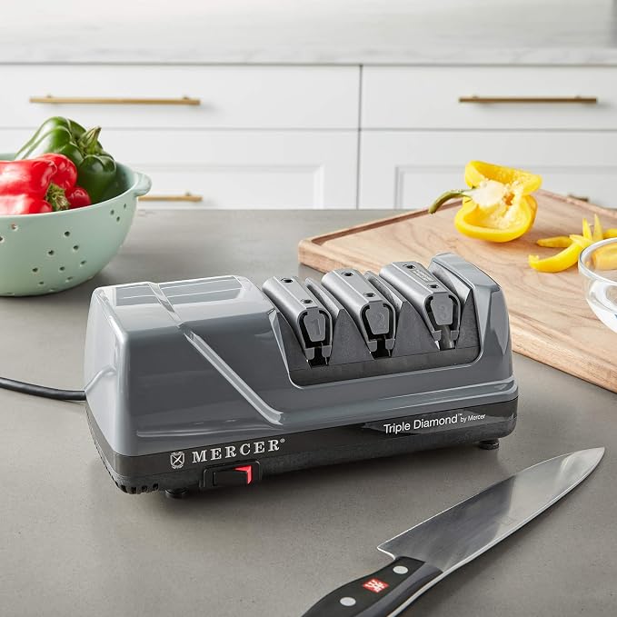 Mercer Culinary Triple Diamond 3 Stage Electric Knife Sharpener - Image 6