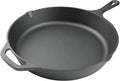 12 Inch Cast Iron Skillet, Pre-Seasoned Frying Pan by isheTao