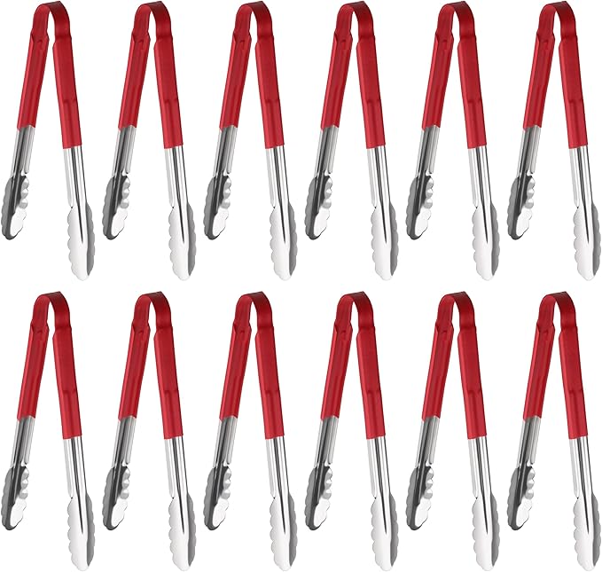 New Star Foodservice 35773 12-Inch Utility Spring Tongs, Stainless Steel by NewStarFoodservice