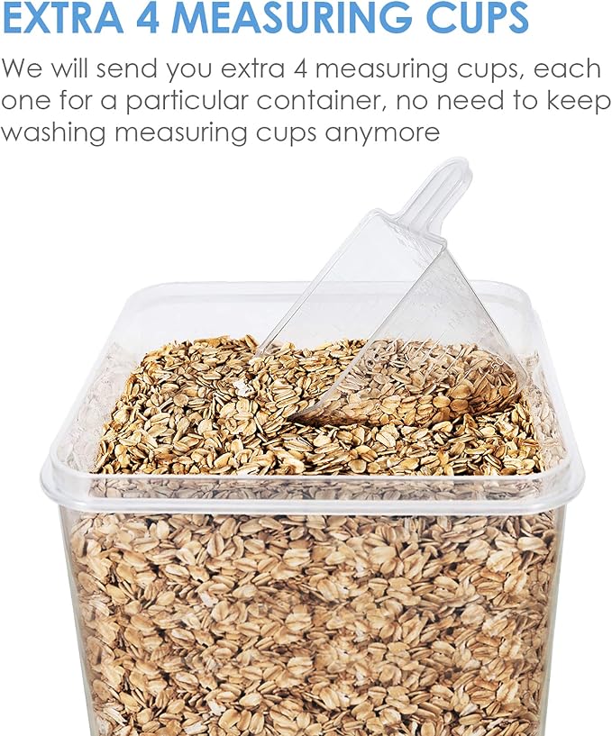 Vtopmart Food Storage Containers 2.5L / 84.5oz, 4 Pieces BPA Free Plastic - Image 3