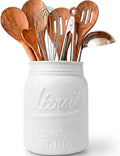 Comfify Wide Mouth Mason Jar Utensil Holder Decorative Kitchenware Organizer by Comfify