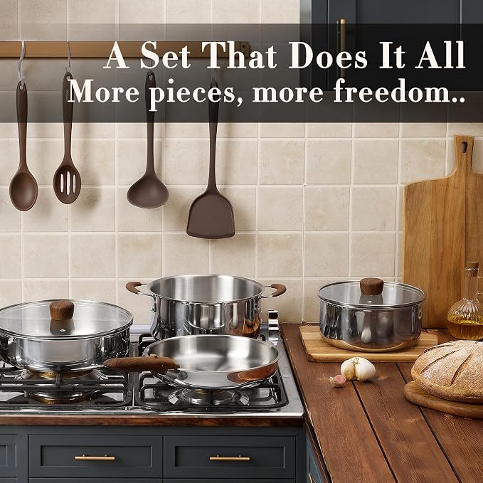 CAROTE 19pcs Stainless Steel Cookware Set - Image 7