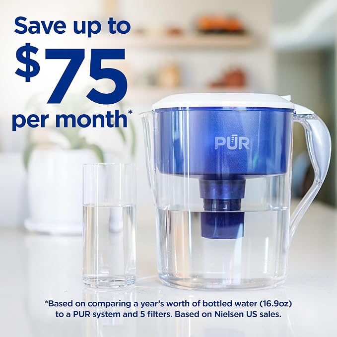 PUR 11-Cup Water Pitcher, 1 Filter, Great-Tasting Water, Dishwasher Safe - Image 3