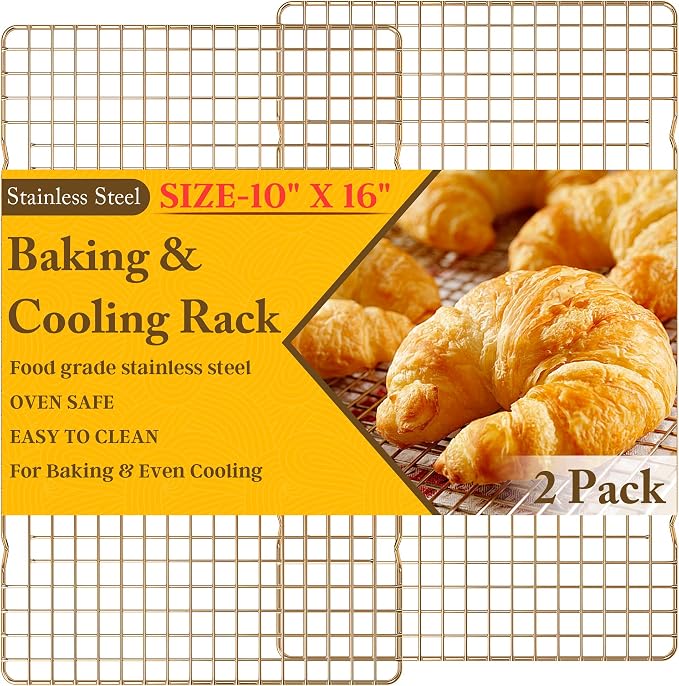2PCS Cooling Racks for Cooking and Baking by QukakaHomeCare