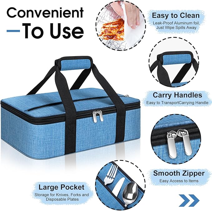 Insulated Casserole Carrier, Portable Casserole Carrier - Image 3