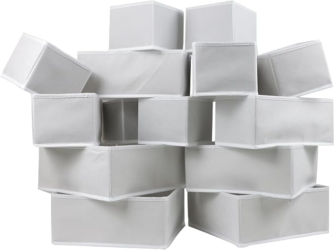 Fordonral 16 Pack Drawer Organizer Clothes, Foldable Fabric Dresser Organizer - Image 5