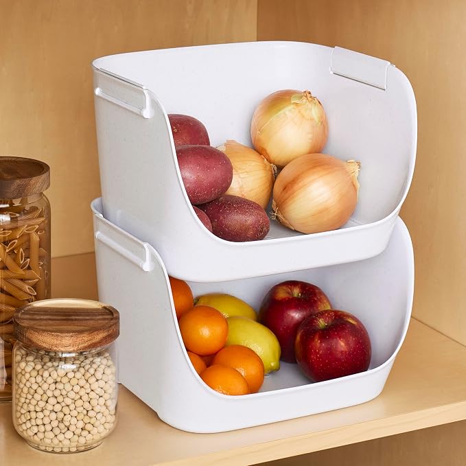YouCopia ShelfBin Stacking Pantry Bins, Stackable Storage Basket Organizers - Image 7