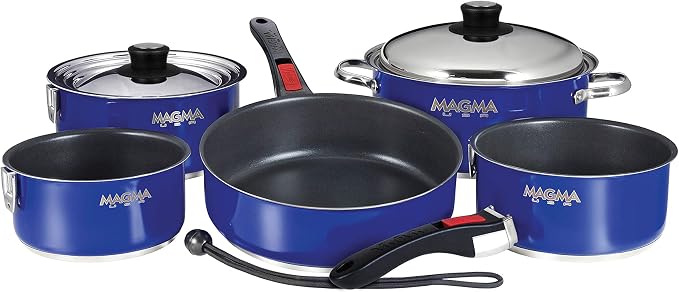 Magma 10 Piece Gourmet Nesting Stainless Steel Cookware Set by MagmaProducts