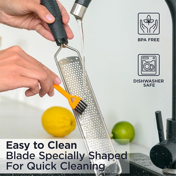 Deiss PRO Lemon Zester & Heavy Duty Cheese Grater & Vegetable Grater — Parmesan - Image 4