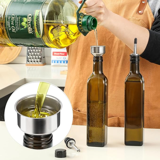 AOZITA 17oz Glass Olive Oil Dispenser - Image 4
