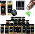 24Pcs Spice Jars Containers by JARXSUN