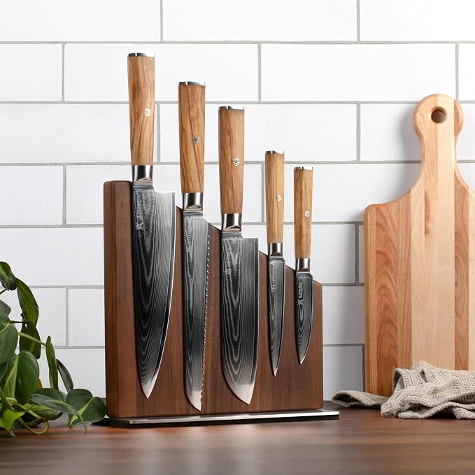 Yatoshi Knives Magnetic Kitchen Knife Block Set - Image 3