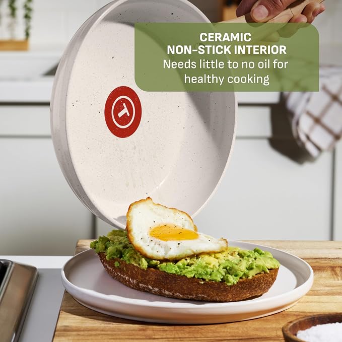T-fal Revive Ceramic Nonstick Saute Frying Pan - Image 2